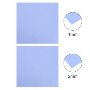 접착 전도성 방열판 석고 시트 컴퓨터 CPU 그래픽 칩 냉각 실리콘 그리스 열 패드, 100x100mm