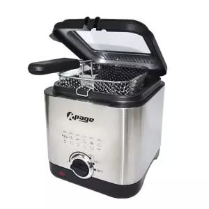 케이페이지120 스텐 미니 기름 전기튀김기 1.5L [BZA18416]