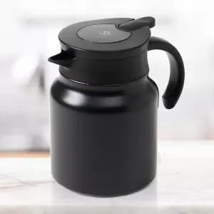 온도표시 차망 보온보냉 주전자 이중진공 900ml 블랙