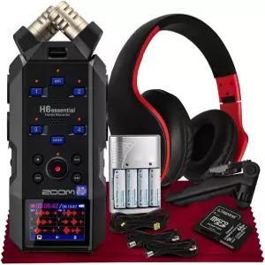 Zoom H6essential 휴대용 스튜디오 레코더 H6E 32비트 플로트 6트랙 접근성 4XLR/TRS 64GB SD 삼각대