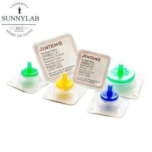 10 개 세트 실험실 나일론/PES/PTFE 멸균 니들형 필터 13mm 25mm 33mm 0.22um/0.45um 밀리포어 멤브레인 주