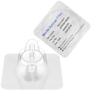 멸균 주사기 필터, PES 멤브레인 0.22μm 기공 크기, 직경 13mm, Ks-tek에서 개별 포장 10/50/100 개