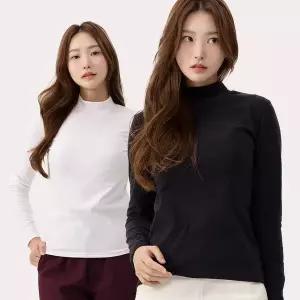 [에버라스트] 날씬 기모 목폴라티 5종세트 여성 반목티 모크넥_P385623402