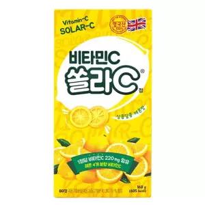 쏠라C 레몬맛 2g 80정 비타민C 츄어블 영양제