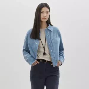 [롯데백화점]씨씨콜렉트 벨벳 코듀로이 크롭 셔츠 C261MSC010