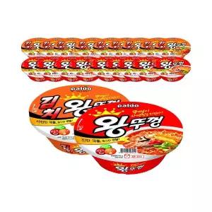 [팔도] 왕뚜껑 혼합 18개 (왕뚜껑 9개 + 김치 9개)
