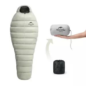 Naturehike 침낭 마미형 다운 구스슈라프 용 1인용 860FP 최저 사용 4℃ 4 시즌 아웃도어 무취 방수 보온 방한 등산 있었느냐