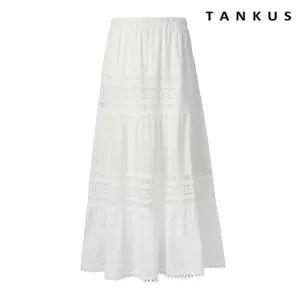 탱커스 레이스 캉캉 밴딩 롱 스커트 (TX2SK015L0)
