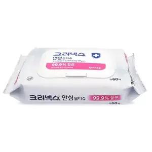 쿨샵 크리넥스 손제정 물티슈 60매 보습소독