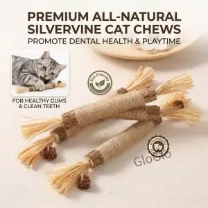 5 Pcs 나무 라피아 사이잘 고양이 씹는 막대 천연 소재 스트레스 해소 진정 물림 방지 애완 동물 용품