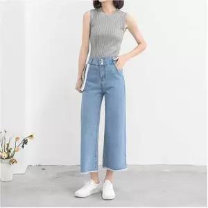 여자 스판 청바지 부츠컷 데님팬츠 하이웨스트 연청