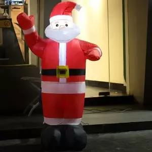 ( )LED 산타 에어벌룬 대형 130cm 산타소품 크리스마스트리장식 눈사람인형