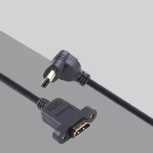 젠더 연장 F 하향꺾임 dp케이블 포트형 dvitohdmi hdmi젠더 45cm Coms M HDMI