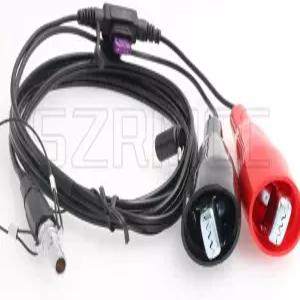 SZRMCC 트림블 GPS RTK GNSS 수신기 5700 5800 R6 R7 R8 R10 46125-20 교체 전원 케이블 악어 클립을 0B 7