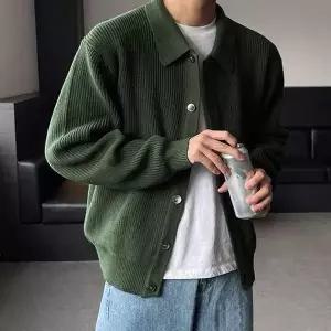 [오너클랜]남성 멋쟁이 하찌 카라넥 가디건