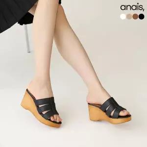 [하프클럽/아나이스]국산 트리플 웨지 뮬슬리퍼 7.5cm_26S002