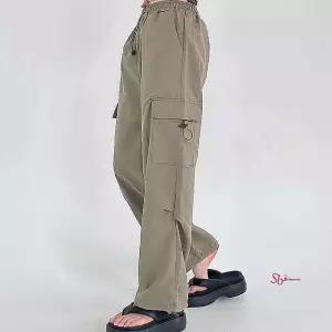 카고팬츠 투웨이 조거 일자 밑단스트링 바지 허리밴딩nop877