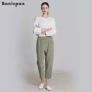 [보니스팍스(Bonispax)] 밑단 트임 배기 팬츠 (택가격: 99000원)