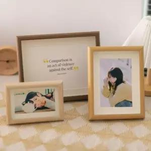 홈데코 인테리어 우드 탁상 사진 액자 포토 프레임 4x6 5x7 6x8 돌잔치
