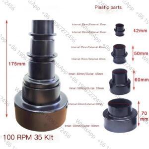 집진기 밸브 어댑터에 적합 100mm 변경 35mm 호스 목공 액세서리 1세트