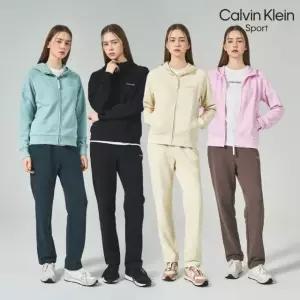 [Calvin Klein] CK 파격초특가! 시그니처 에센셜 셋업(후디집업+팬츠) 2종, 여성