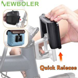 NEWBOLER 브롬톤 자전거용 접이식 자전거 피그 노즈 백 어댑터 플라스틱 프론트 캐리어 블록 어댑터 나사 포함 프론트 백