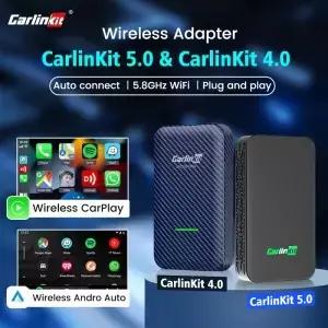 CarlinKit 5.0 4.0 무선 CarPlay 안드로이드 자동 Waze 음악 Spotify 아우디 골프 푸조 마즈다 기아