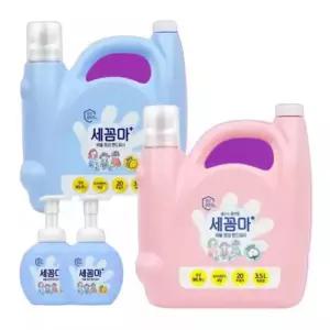 온더바디 세균아 꼼짝마 세꼼마 대용량 리필 핸드워시 파우더향 레몬향 3.5L