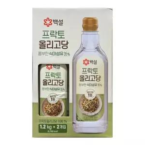 CJ 백설 프락토 올리고당 1.2kg x 2입