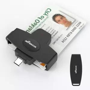USB C DOD 군용 공통 액세스 CAC 스마트 카드 리더기 및 SIM ID Mac OS Windows Linux와 호환됨
