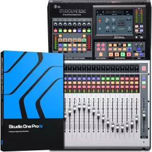 스튜디오 원 프로 소프트웨어가 탑재된 PreSonus StudioLive 시리즈 III 32SC 디지털 콘솔 믹서