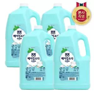 퐁퐁 주방세제 베이킹소다 3000ml x 4개