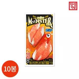 CL 한성기업 몬스터크랩 142g x 10봉 간편식/게살/크래미