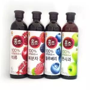 청정원 자연발효 홍초 숙성 식초음료 900ml 1개