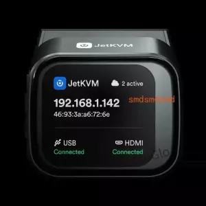 JetKVM IP-KVM 소스 원격 관리 데스크탑 제어 장치는 Mac/Windows/Linux 등 컴퓨터 컨트롤러를 지원