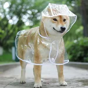 강아지 멍멍이 우비 애견우의 반려동물 레인코트 투명 강아지우비 멍멍이우비 반려동물우비