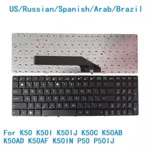 러시아어 아랍 브라질 노트북 키보드 ASUS K50 K50I K50IJ K50C K50AB K50AD K50AF K50IN P50 P50IJ
