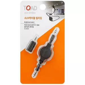 토드 AUX케이블 릴타입 (160405) 옥스선 자동차오디오케이블 연결선 차량