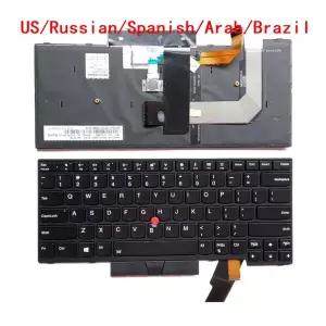 % 러시아어 아랍어 브라질 노트북 백라이트 키보드 씽크패드 T470 T480 A475 A485 01AX405