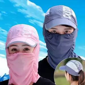 아웃도어 메쉬커버 모자세트 자외선차단 골프 등산쿨마스크 페이스스카프 메쉬 가드 멀티 자전거 냉감 용마