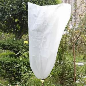 부직포식물덮개 정원 커버 서리방지 스트링방식 겨울파우치 80x60cm 선풍기 농사용 화분 원예용 비닐 보호