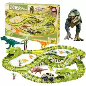 레일카 30.공룡 240pcs 조립 트랙 달리는 자동차 위를 자동차 놀이 트랙 선물 어린이날 레일