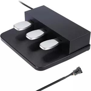 디지털 피아노용 Zreephy 3-페달 유닛 카시오 PX150 키보드(블랙)와 호환되는 휴대용 보드