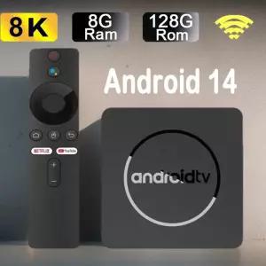 셋톱박스 Q10 안드로이드14 8K HDR10 스마트 TV 박스 Allwinner H313 128G 듀얼 Wifi BT50 미디어 플레이어