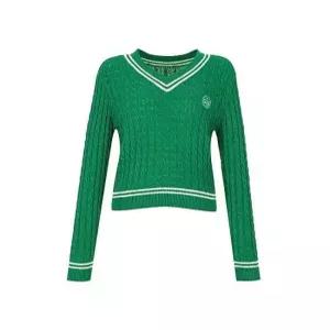 [숲][숲] 케이블 자수 브이넥 풀오버 (SZ9LK39)