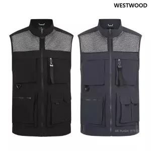 [웨스트우드]남성 테크 낚시 베스트 조끼 (2컬러) WP2MTVT611