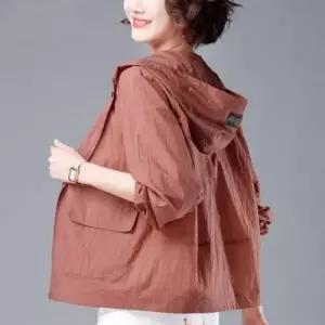 [텐바이텐]여성용 후드 아노락 바람막이 여름 비치 수영복 커버업 점퍼 가을 봄