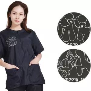애견 미용사 남여공용 반팔 바지 미용복 반려동물용 grC4966 단체복 수술복