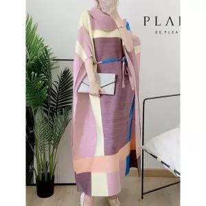 [하프클럽/플라라]플라라 (77까지)그레이프플리츠원피스_PK2MOP061C