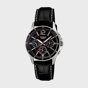 [카시오]CASIO 카시오 MTP-1374L-1A 남성시계 심플 가죽 손목시계